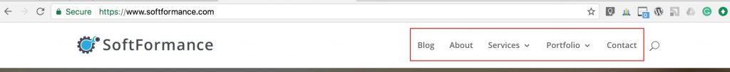 Simple Nav Bar Sample